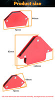 Ensemble de positionneurs magnétiques pour soudage Arrow, aimant d'angle multi-angles pour soudage 90° °   Support de soudage pour accessoires de soudeur