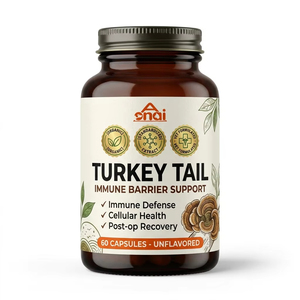 อาหารเสริมเห็ดหางไก่งวงธรรมชาติ OEM สำหรับสุนัข ช่วยเสริมภูมิคุ้มกัน แบบเคี้ยว ช่วยฟื้นฟูร่างกาย มาตรฐานสากล รับผลิตแบรนด์ส่วนตัว ขายส่ง - Product Image 1