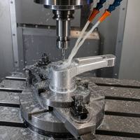 Fabricant indépendant de pièces personnalisées, usinage CNC à quatre axes, alliage d'aluminium 6061, anodisation rouge, poignée de verrouillage pour appareil photo