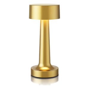 Lampe de table LED portable rechargeable en gros, 3 couleurs, contrôle tactile, en métal, sans fil, intensité variable en continu, pour chevet et salle à manger - Product Image 1