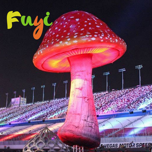 <span class=keywords><strong>Vente</strong></span> directe usine : Champignon gonflable rouge avec lumières LED pour événements sur le thème de la forêt fantastique et présentations nocturnes en jardin - Product Image 4