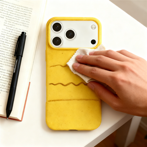 Экологичный чехол из натуральной биоразлагаемой переработанной пшеничной соломы для <span class=keywords><strong>iPhone</strong></span> 17 Air Pro Max 16 SE Plus 15 14 13 12 - Product Image 3