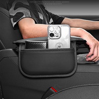 Pochette de rangement universelle mince pour accoudoir de voiture amélioré avec housse de protection simple et plate