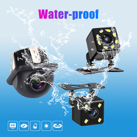 Rhythm Cámara de respaldo de marcha atrás automática Ángulo de 360 ° Lente de ojo de pez ajustable Starlight Visión nocturna IP69K Monitor de imagen impermeable AHD