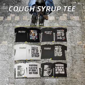 <span class=keywords><strong>T</strong></span>-shirts Y2K pour hommes, streetwear, 100% coton, motif 'C'est vraiment beaucoup <span class=keywords><strong>de</strong></span> sirop contre la toux' - Product Image 4