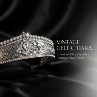 Couronne de mariée vintage baroque, diadème de reine en strass, style cour européenne, accessoire de cheveux pour mariage, fête, bal et concours de beauté