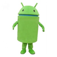 Erwachsene Android Robot Cosplay Maskottchen Maskottchen Phantasie Kostüm
