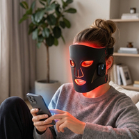 Nouveau modèle 2026 : Masque de luminothérapie LED portable à aspiration magnétique sans fil avec lumière rouge