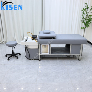 Modern <b>Electric</b> Rotation Professional Beauty Salon Barbershop Hair Washing Shampoo Bed <b>Head</b> Spa Steam Water Therapy Circulating - Product Image 5