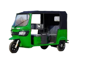 Tricycle tuk-tuk semi-ouvert confortable avec toit pour le transport de passagers - Product Image 1