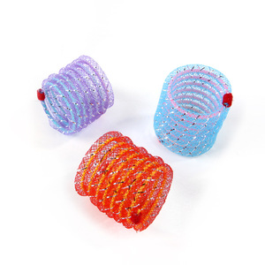 Eco-Friendly Plastic <b>Interactive</b> <b>Cat</b> <b>Toys</b> Colorful Spring for <b>Cats</b> Carton Packing - Product Image 6