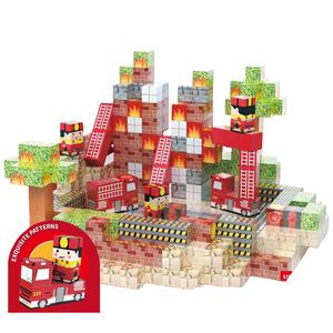 Estación <span class=keywords><strong>de</strong></span> <span class=keywords><strong>Bomberos</strong></span> Creativa, 100 Piezas, Bloques <span class=keywords><strong>de</strong></span> Construcción Mágicos, Cubos <span class=keywords><strong>de</strong></span> Construcción DIY, Kit <span class=keywords><strong>de</strong></span> Construcción, Juguetes Educativos STEM - Product Image 3