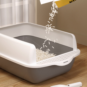 Großhandel Katzenklo Haustierzubehör Große Kunststoff-Katzenstreu-<span class=keywords><strong>Box</strong></span> - Product Image 3