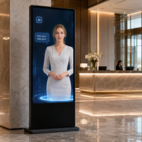 Kiosque numérique interactif à écran tactile de 85 pouces avec reconnaissance faciale intelligente et caméra IA