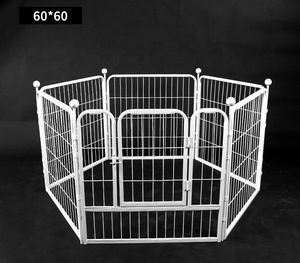 Moderno 6/8-pannello Pet box porta in ferro pieghevole cucciolo di cane box piccoli medi grandi cani sicuro modello animale - Product Image 4