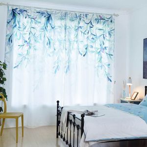 Dairui màu xanh lá cây lá mắt-bảo vệ sẵn sàng để tàu Trung Quốc Nhà cung cấp in rèm, Bắc phong cách Châu Âu in ấn rèm - Product Image 4