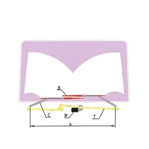 Omni-directional wiper system assembly wiper 50 degree sweep angle