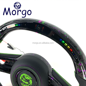 Diseño de estilo de carreras, volante de coches de fibra de carbono forjado personalizado para Jeep Wrangler JK JL XJ Gladiator <span class=keywords><strong>Renegade</strong></span> 2018 + - Product Image 2