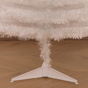 New Arrival Pure White PVC Tabletop Christmas <b>Tree</b> with Plastic Base, Xmas Decoration for Living Room & Bedroom - Product Image 4