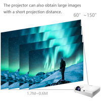 5000 lumens 4K 3D projecteur Led DLP Portable tout en un écran de projection d'hologramme de machine pour réunion d'affaires