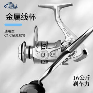 รอกตกปลา Hi78erhewp แบบสปินนิ่ง รอกโลหะสำหรับตกปลาด้วยเหยื่อปลอม รอกตกปลาสำหรับมือขวา รอกตกปลาชายทะเล 1 ชิ้น - Product Image 3