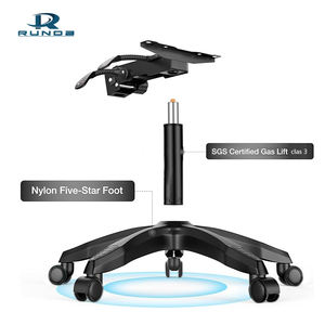 Runda製 フットレスト付き 回転式冷却機能搭載 カスタマイズ可能ファブリック ゲーミング回転チェア 合成皮革PVC製 - Product Image 5