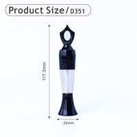 Tubes cosmétiques vides de forme unique de 5ml pour eye-liner et mascara pour fard à paupières avec pinceau intégré