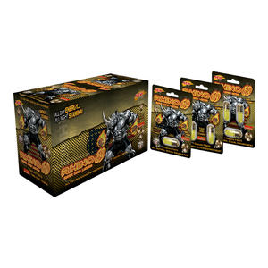 3D-Lentikulardruck Männer-Enhancement-Flaschenkarte Crazy <span class=keywords><strong>69</strong></span> Rhino 7 Kapseln Rhino Pillen Karte Leere Plastik-Kapsel-Flasche - Product Image 6