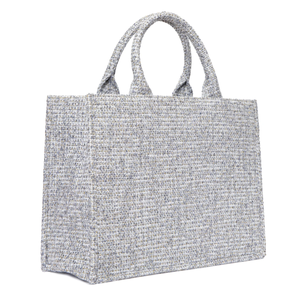 Personnalisation mode femmes shopping fourre-tout sacs à main marque crochet rayé toile Tweed <span class=keywords><strong>tartan</strong></span> femmes sacs à bandoulière - Product Image 5