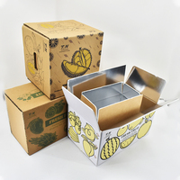 Boîtes d'expédition isothermes personnalisées pour aliments congelés, en matériaux recyclés, avec doublure en mousse pour l'emballage de la chaîne du froid, légumes et fruits frais