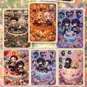 Cartes à collectionner d'anime japonais Nezuko Zenitsu Tanjiro, cartes à échanger de <span class=keywords><strong>manga</strong></span> japonais, coffret cadeau surprise pour les fans américains - Product Image 4