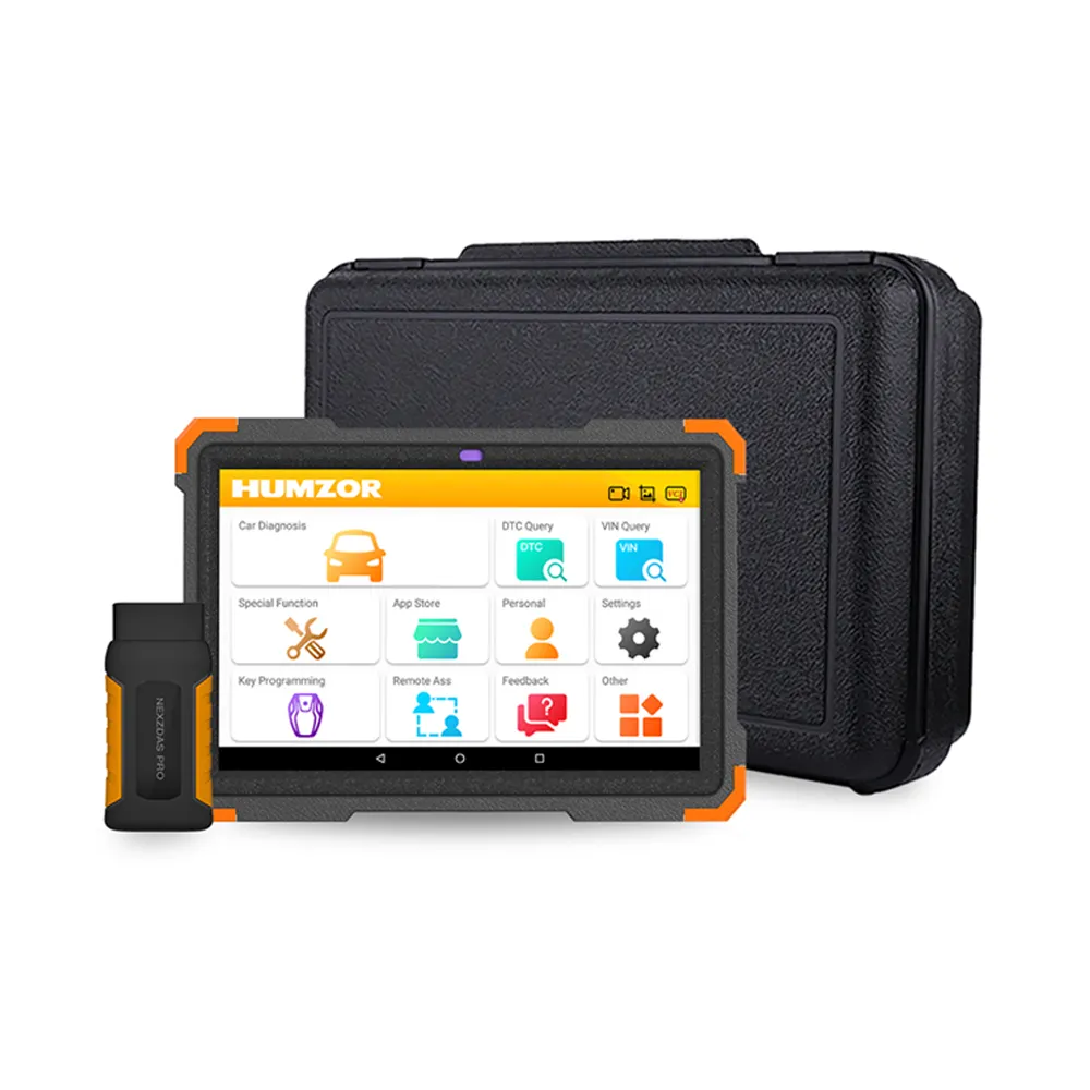 Humzor-outil de Diagnostic de voiture, Scanner OBD, dispositif pour toutes les voitures, avec tablette robuste, ND366E