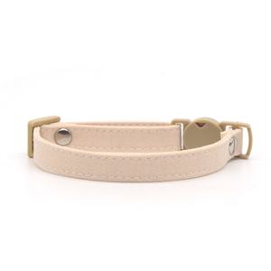 Kalung Hewan Peliharaan Solidpu Sederhana Grosir Pabrik, Gesper Pengaman Lepas Otomatis, Dapat Disesuaikan, Untuk Anjing Kecil dan Kucing, 4 Warna Netral Bernuansa Bumi - Product Image 3