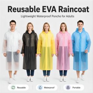 <span class=keywords><strong>Impermeabile</strong></span> <span class=keywords><strong>Classico</strong></span> da <span class=keywords><strong>Uomo</strong></span> in EVA, Pieghevole, Traspirante, Resistente ed Ecologico per Escursionismo, Viaggi e Attività all'Aperto - Product Image 3