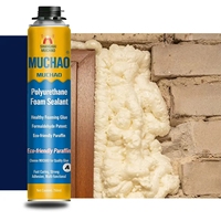 Espuma Expansiva de Poliuretano de un Solo Componente de 750 ml, Alta Resistencia, para Decoración del Hogar, Relleno de Huecos en la Construcción