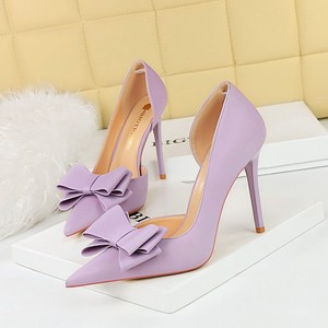 Tacones Altos de Diseñador con Punta en Pico y Lazos, Moda 2025, para Damas, Superventas - Product Image 1