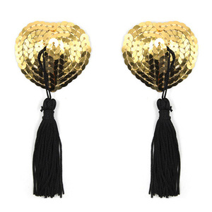 Sexy Sequin Tassel <strong>Nipple</strong> Covers Reusable <strong>Nipple</strong> Stickers Heart <strong>Shape</strong> Boob Tape - Product Image 6