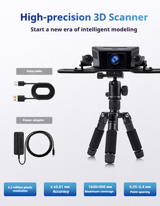 <span class=keywords><strong>Scanner</strong></span> <span class=keywords><strong>3D</strong></span> à large champ de vision avec système de projection DLP à lumière structurée 720P, précision de 0,02 mm, lumière bleue/blanche - Product Image 4