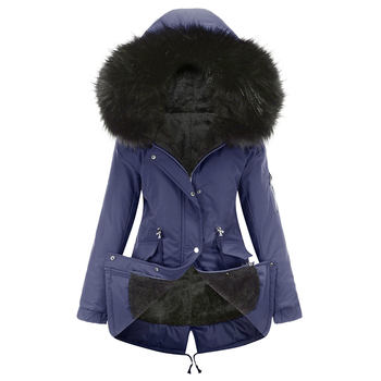 Hot Sale Fashion Outdoor Parka Jacket Celebrity Women Slim Fit Arctic Parka Jacket Winter Plus Size Parka Jacket Fur Hood