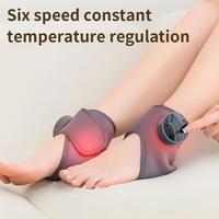 Masseur de cheville chauffant personnalisé OEM HJ-501, télécommande sans fil, vibration, 5 modes, enveloppement électrique pour les pieds, marque privée, orthèses chauffantes