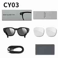 Occhiali Smart AI CY03 Economici con Fotocamera HD 1080P, Supporto Live Streaming, Traduzione Chat GPT, Navigazione AR, Montatura in Metallo, IPX-4