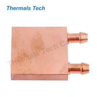 Bloc de refroidissement CPU en cuivre standard pour plaque froide liquide d'ordinateur 40*40 mm