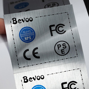 Stiker Label perekat tahan lama perak emas Foil kustom tahan air UV cap panas cetak vinil potongan kemasan Label Gulung - Product Image 4
