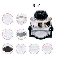 360 chauffage multifonction rôtissoire cuisinière électrique aliments croustillants plus sains 12L/17L infrarouge grand four halogène