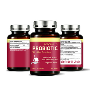 Капсулы пробиотиков Acidophilus для женщин и мужчин, добавка с Lactobacillus, ежедневный пробиотик для здоровья пищеварения, частная торговая марка - Product Image 3