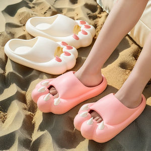 2024 kadın moda rahat plaj EVA köpük kedinin pençe terlik yumuşak kaymaz yazlık terlik - Product Image 3