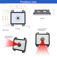 Módulo Escáner de Códigos QR EMT8761C, Lector de Códigos de Barras 1D 2D, OCR de Pasaportes y Tarjetas de Identificación, Lector MRZ con Interfaz TTL UART USB