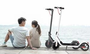 Foldable Aluminum Scooter Intelligent APP Control 36V 350W Rear <b>Hub</b> Motor LED Powerful Front Waterproof LCD - Product Image 2