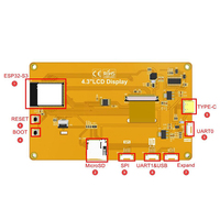 Layar Sentuh Kapasitif TFT Microtech 4.3 Inci 800*480 ESP32 S3 WiFi untuk Papan Pengembangan dengan ROM 384KB+SRAM 512KB