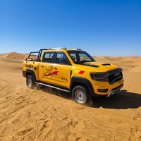 Camioneta Eléctrica Todoterreno 4x4 con Gran Distancia al Suelo y Amplia Caja de Carga para Aventuras al Aire Libre